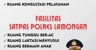 FASILITAS LAYANAN SATPAS SATLANTAS POLRES LAMONGAN